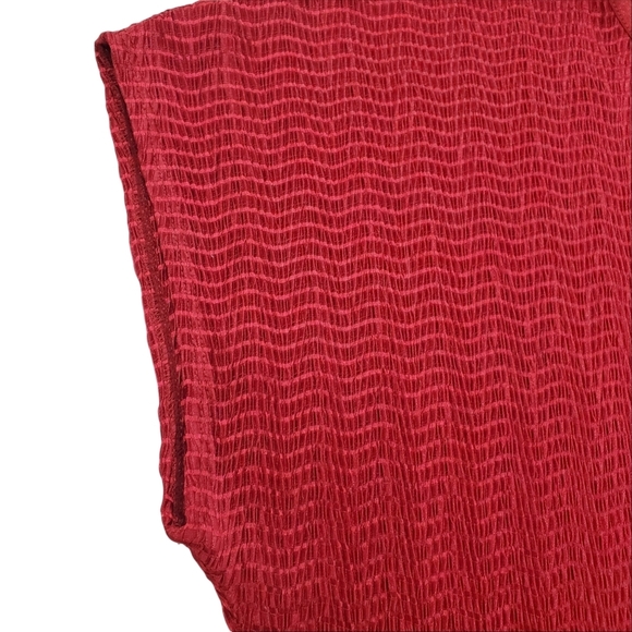 Tanjay Crew/Round  neckline Stretchy Short Sleeve Blouse - Picture 4 of 8